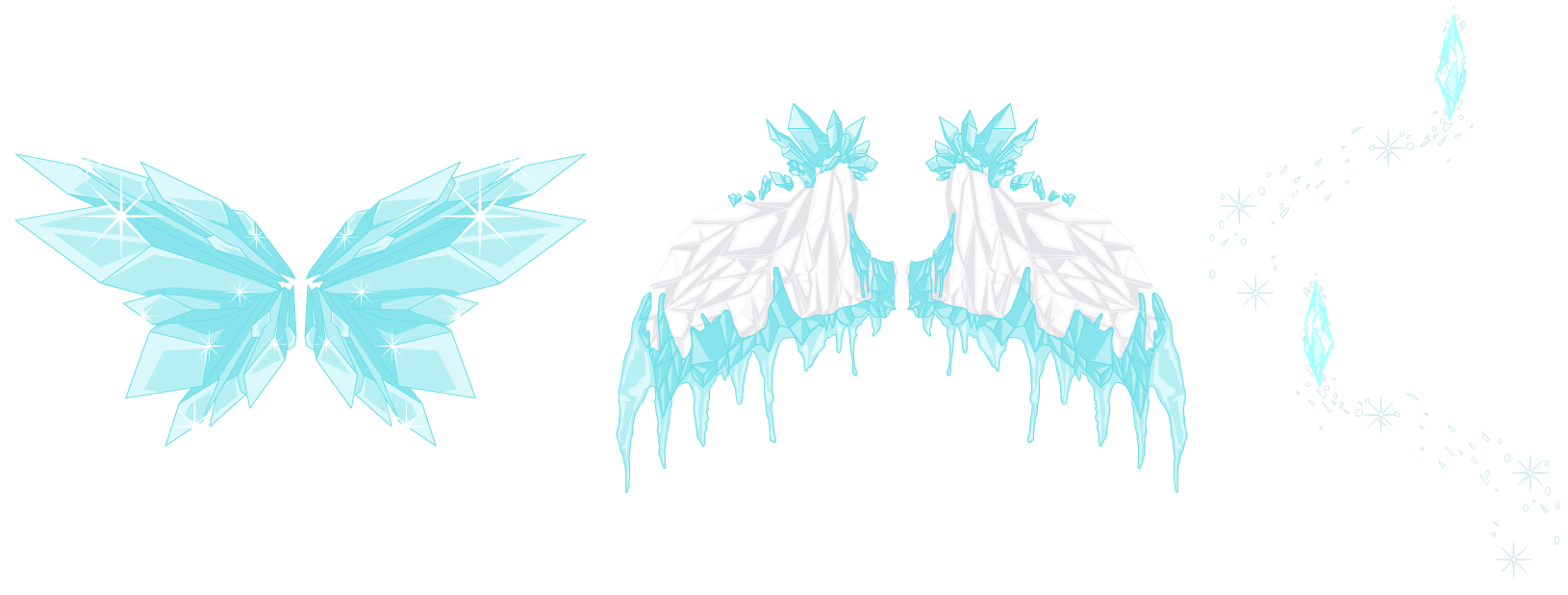 Ледяное крыло купить. Ледяные Крылья. Кристальные Крылья. Крылья из льда. Крылья феи льда.